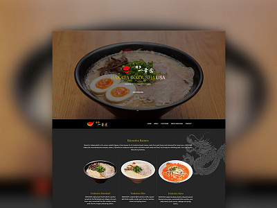 Hakata Ikkousha U.S.A. (Japanese Ramen Restaurant) branding design graphic design japan japanese japanese food ui ui design ux ux design web design
