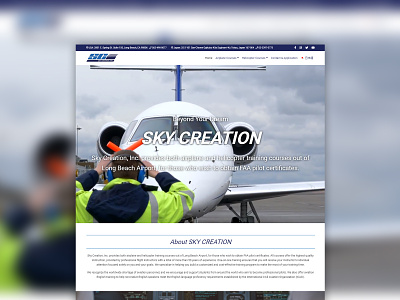 Sky Creation, Inc. airplane branding design graphic design helicopter ui ui design ux ux design web design