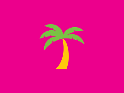 Palm Tree Icon beach branding dentist design icon logo minimal modern tree vector