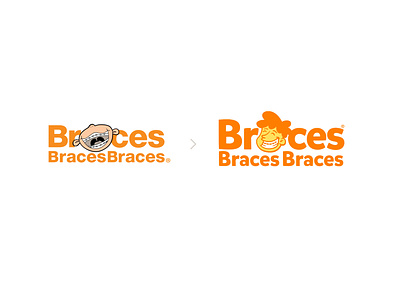Redesigned Logo for BracesBracesBraces branding design logo rebrand redesign
