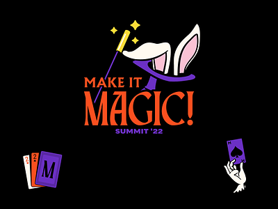 Summit '22 - Make It Magic! branding design design system event illustration logo type typography