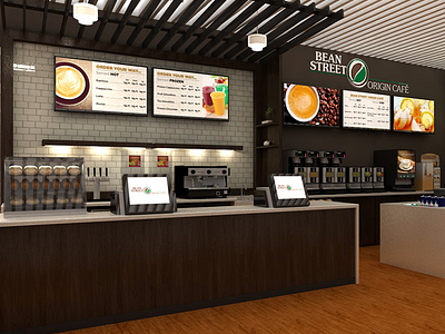 Coffee Shop 3D Model 3d architectural coffee design drafting interior model shop sketchup store virtual