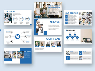 Business Plan PPT Template design graphic design illustration ppt template