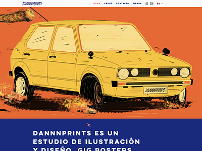 Dannnprints.com graphic design ux website websitedesign