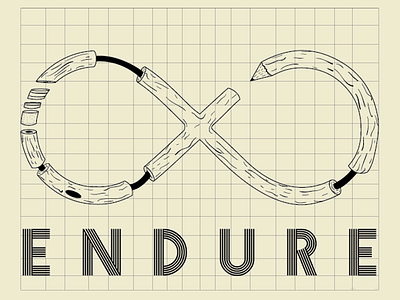 Endure endure illustration infinite pencil