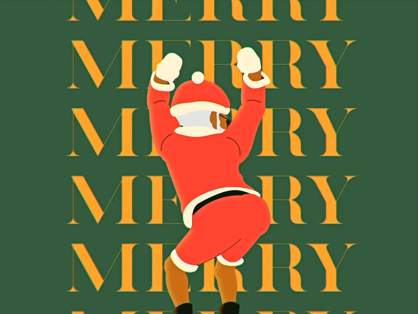Santa Booty animation booty character design christmas dance drawing illustration santa twerk