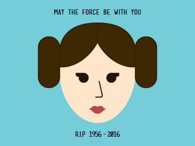R.I.P carrie fisher may the force be with you princess leia rest in peace rip star wars