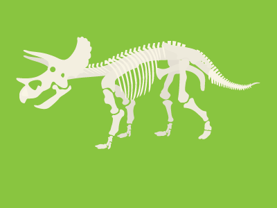 Triceratops dino dinosaur illustration skeleton triceratops vector