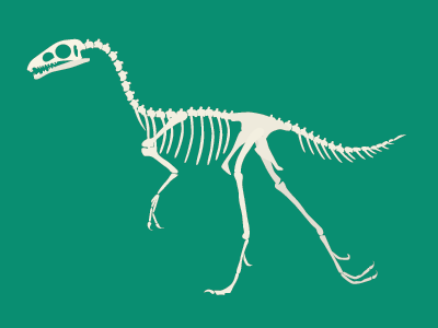 Compsognathus bones dino dinosaur fossil giant lizard prehistoric skeleton water