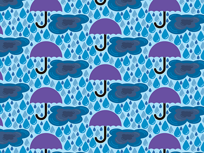 Rain Pattern fall happy fall october pattern rain rainy day seamless pattern umbrella water