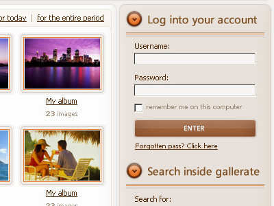 Gallerate button gallery grid liquid login thumbnail