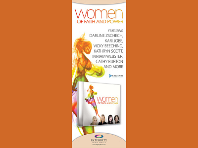 Banner // Women of Faith and Power // advert ba banner catherine davis smith cd charmed designs christian crossworks integrity media africa multiple artist music praise and worship promotional woman of faith and power