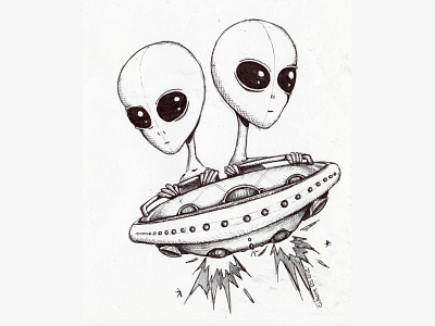 Drawing // Pen // Aliens