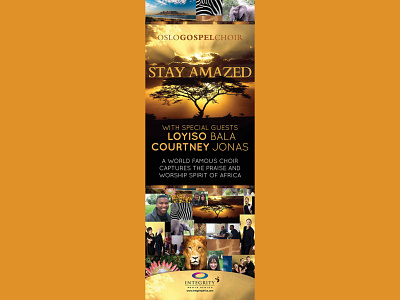 Banner // Oslo Gospel Choir // Stay Amazed // advert africa ban banner catherine davis smith charmed designs christian crossworks integrity media africa multiple artists music oslo gospel choir praise and worship promotional spirit stay amazed worship