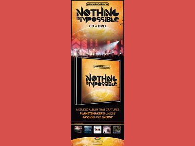 Banner // Planetshakers // Nothing is Impossible // advert banner catherine davis smith cd charmed designs christian crossworks integrity media africa music nothing is impossible planetshakers praise and worship promotional