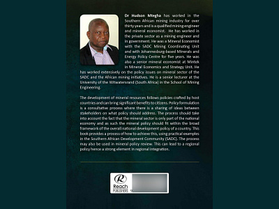 Book // Back Cover // Dr Hudson... // back cover book book publishing catherine davis smith charmed designs graphic design hudson layout mining publising reach publishers sadc
