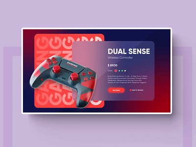 Dual Sense Wireless Controller controller figma gaming ui ux xd