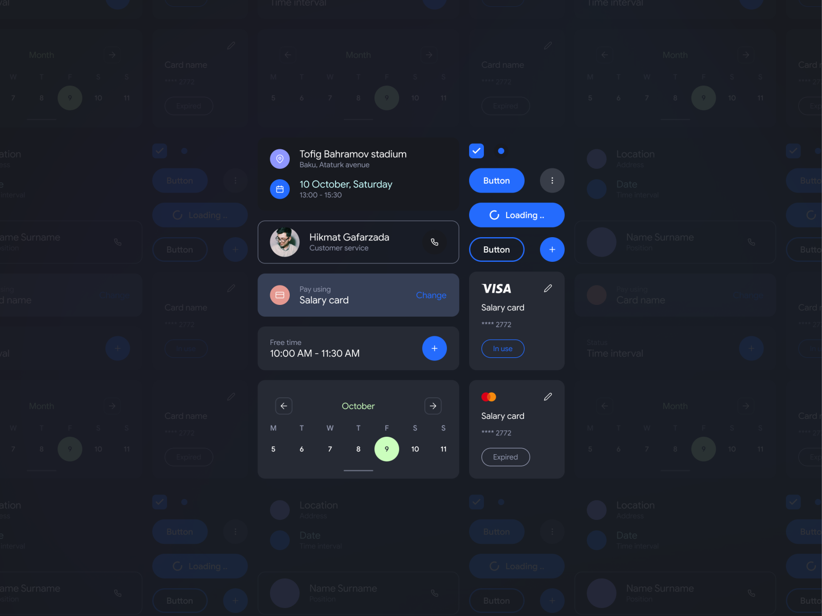 001 - Components by Hikmat Gafarzada on Dribbble