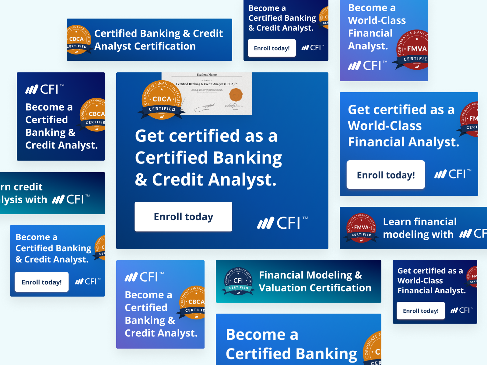 Affiliate Marketing Banners by Flo Wong for CFI Education on Dribbble