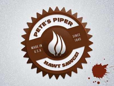 Pete's Piper Hawt Sawce branding logo mark
