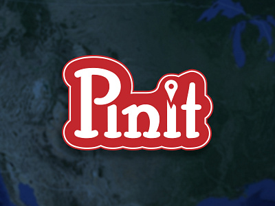 Pinit application branding logo mark mobile web