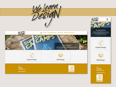 We Learn Design Website Prototype prototype responsive web design