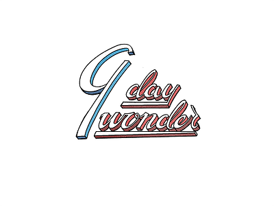 Wonder custom handtype lettering script type typography wordmark