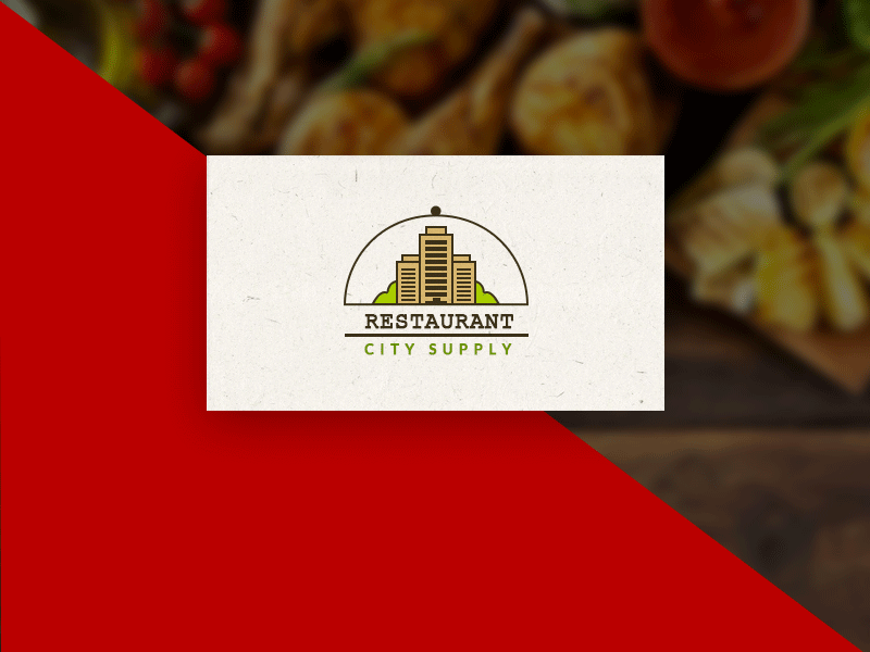 Restaurant Logo options flat illustration logo restaurant vcard