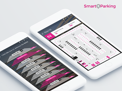 Smart Parking App parkingapp userinterfacedesign