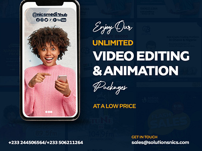 Video Editing & Animation Banner