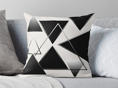 Cushion Cover Design abstract art cushion cover graphic design home decor sofa decor triangle design
