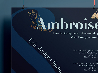 Poster - Ambroise Font design font