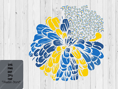 Down Syndrome Awareness SVG- FLOWER SVG- Digital Download.