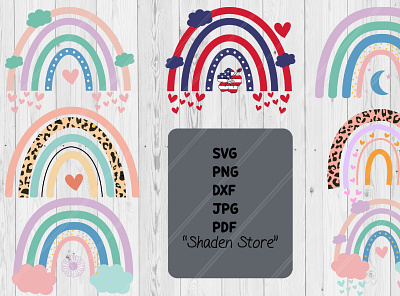 Boho rainbow svg bundle-hand drawn rainbow-cute rainbow svg american rainbow boho svg circut svg clipart graphic design rainbow hand drawn rainbow svg svg jpg png