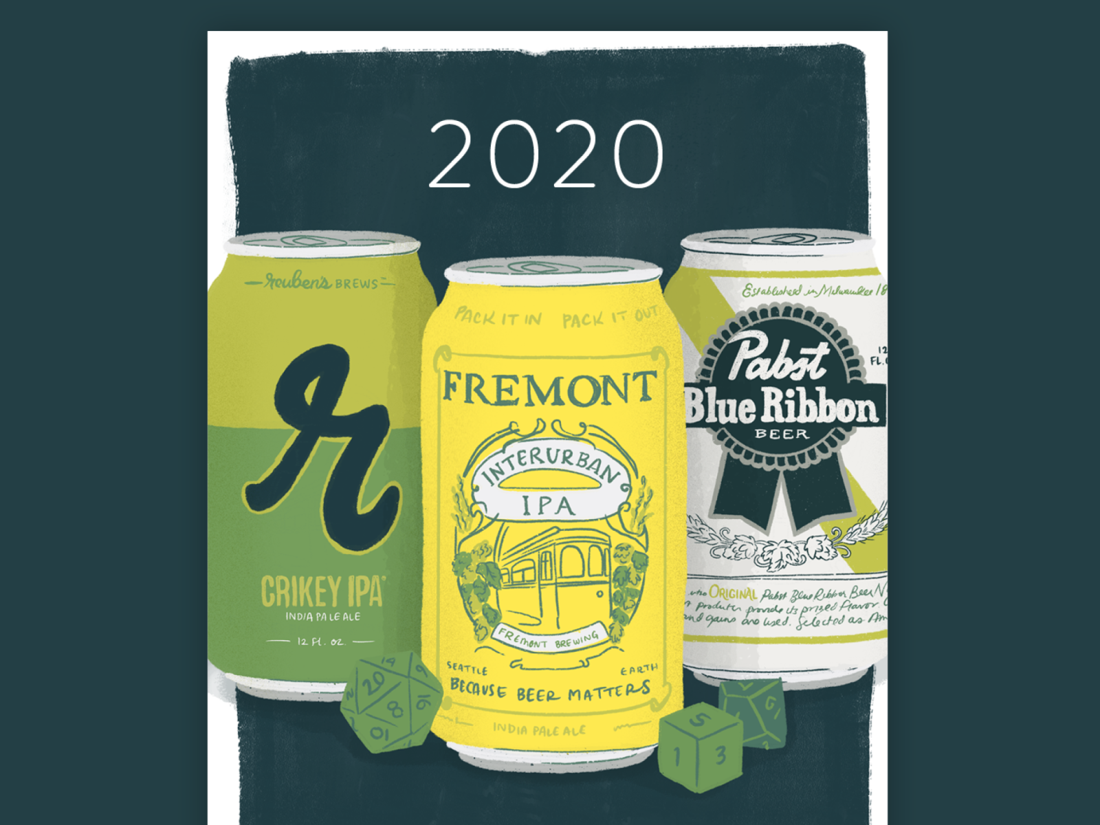 PNW Beer Calendar by Larissa McCartney on Dribbble