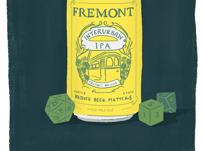 February 2020: Fremont Interuban IPA + DnD Dice