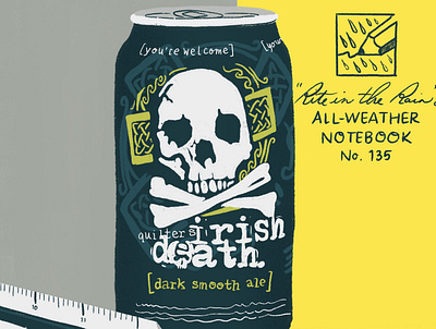 April 2020: Irish Death + Engineers Tools beer beer can design engineer illustration irishdeath pnw