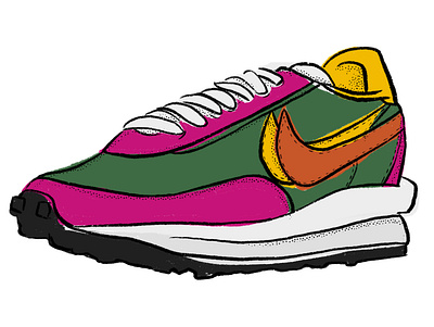 Nike LD Waffles illustration ldwaffles ldwaffles nike sneakers