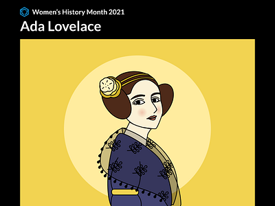 Women's History Month 2021 - Ada Lovelace