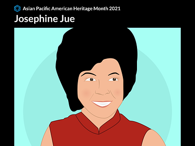 Asian Pacific American Heritage Month 2021 - Josephine Jue aapi drawing illustration portrait vector illustration vectorart