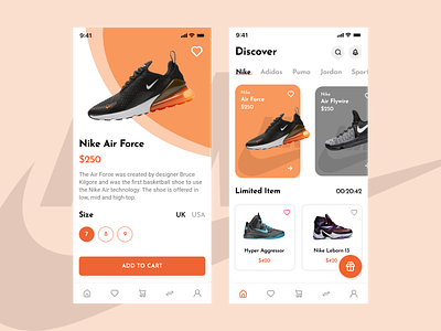 Mobile Apps - Shoe Store 3d art inspiration ios ios app mobile design shoes simple store ui ux