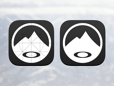 Oakley Airwave App Icon airwave android app hud icon ios7 iphone oakley ski snow snowboard