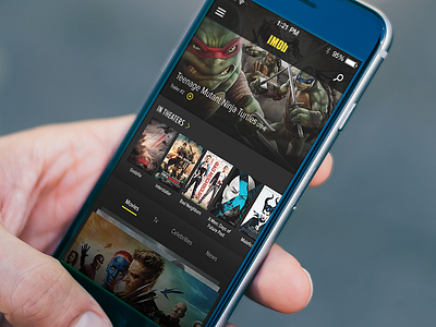 IMDb App Redesign Concept 2014 app concept design imdb ios mobile movie redesign ui ux