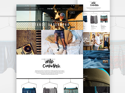 Stance Underwear Landing Page design ecommerce fashion landing page skate stance ui underwear ux web
