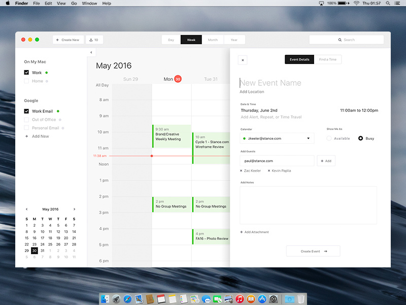 calendar software for the mac