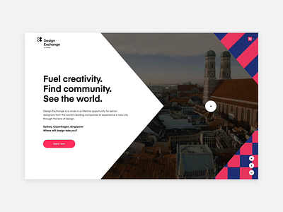 Design Exchange: Where will design take you? design design exchange invision landing page typography web web design