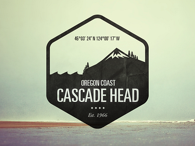 Cascade Head - Logo Badge badge branding design graphic icon illustration logo national parks typography