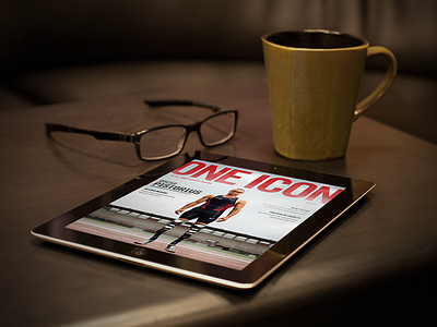 Oakley - One Icon Magazine design graphic design ipad layout magazine photography typography