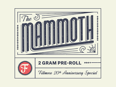 The Mammoth branding cannabis cannabis branding cannabis logo design illustration marijuana package design packaging typography
