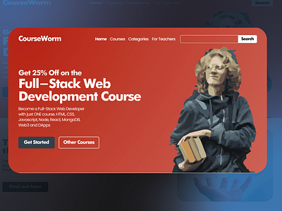 Course Website UI Design branding course website design figma graphic design ui uiux ux visual design web design